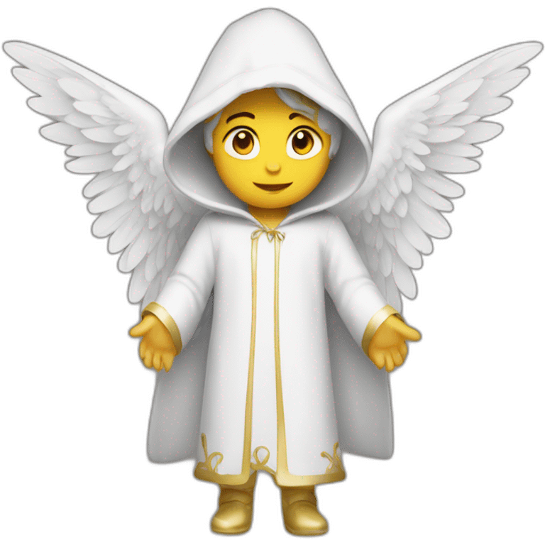 angel with hood emoji