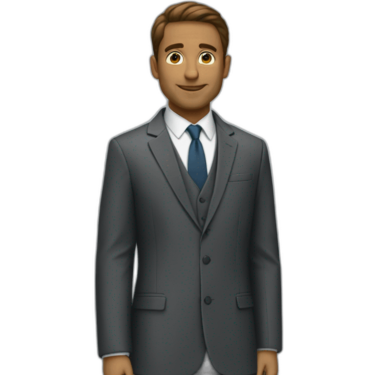 A full man image with coat and suite emoji