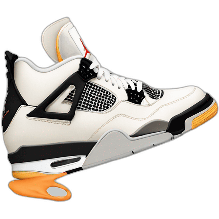 Jordan 4 off white emoji