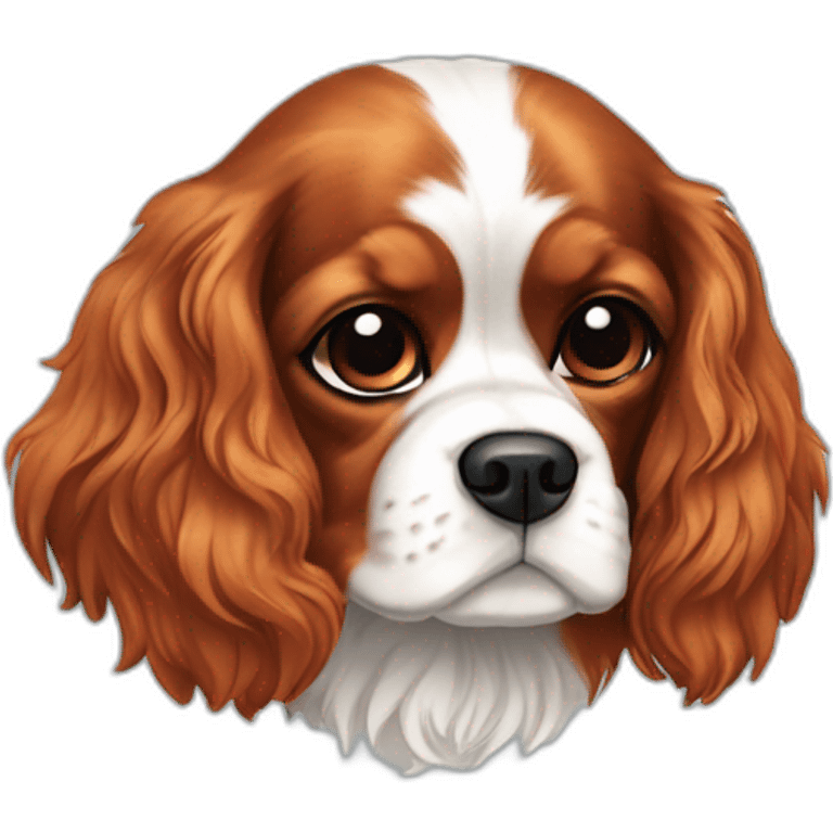 Cavalier king charles tricolore emoji