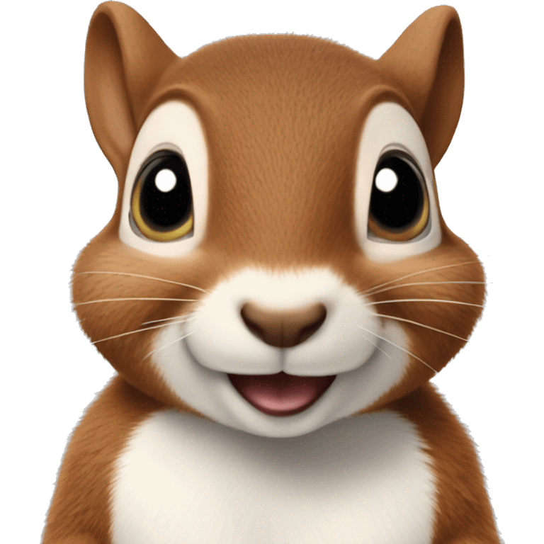 a squirrel with very puffy cheeks emoji