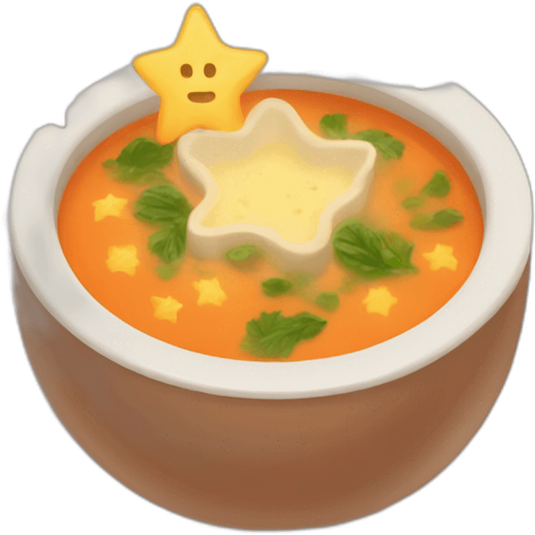 soup with stars emoji