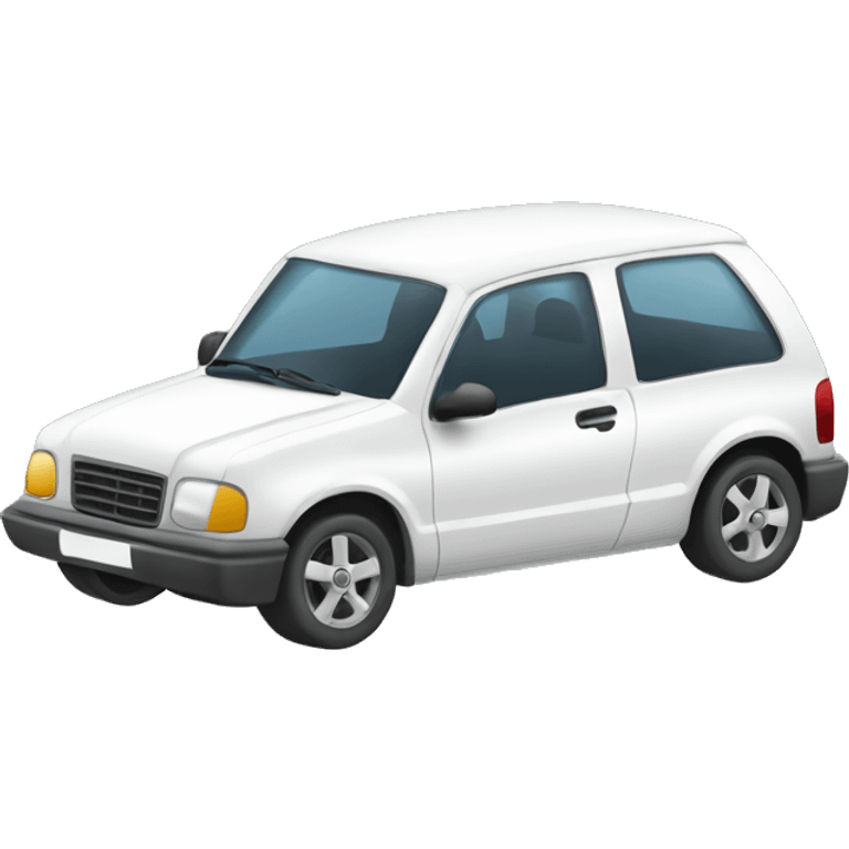 Coche blanco  emoji