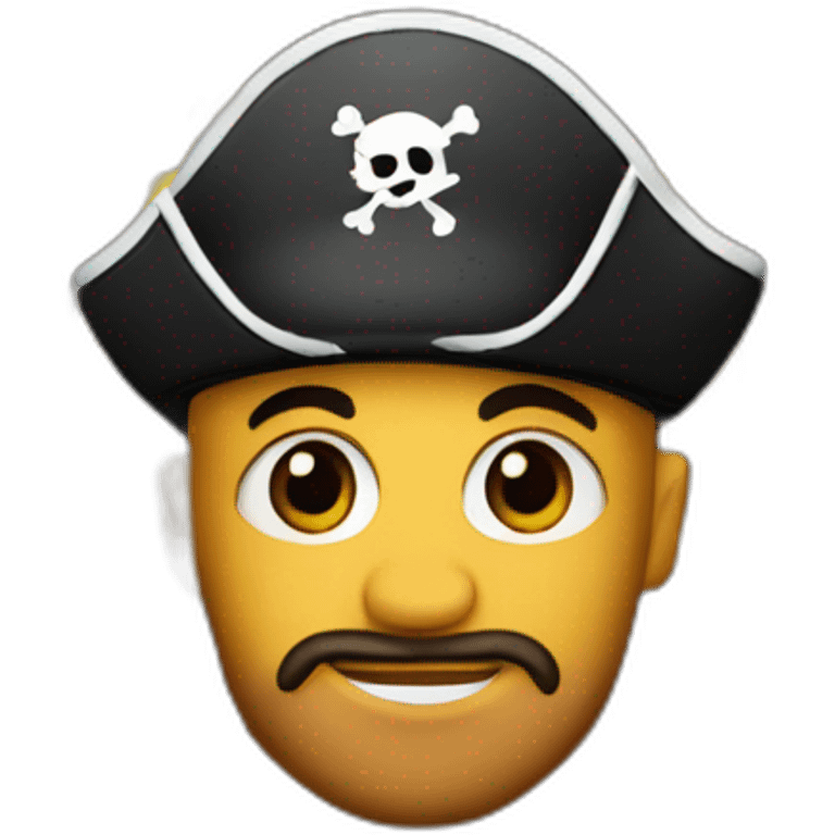 Booba avec casquette pirate emoji