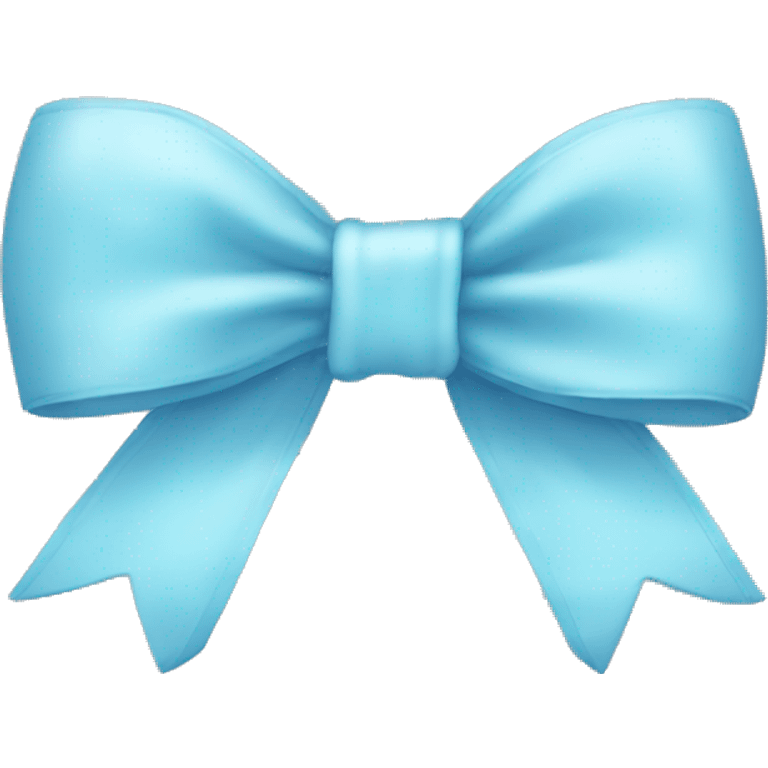 Cute light blue bow emoji