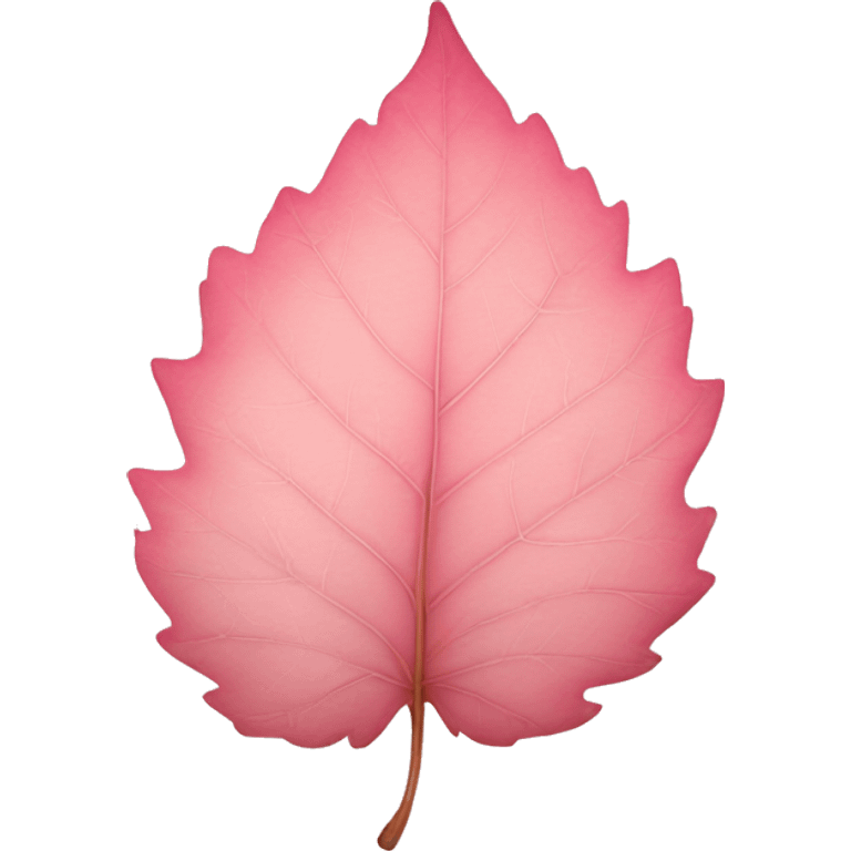 autumn light pink leaf emoji