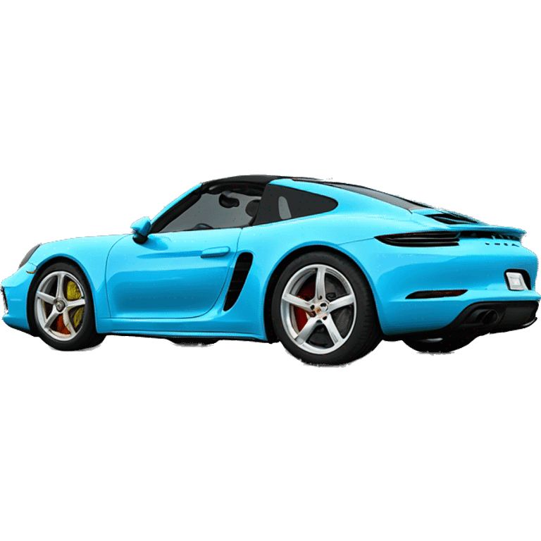 Miami blue Porsche 718 emoji