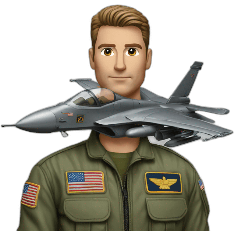 Top gun photorealistic  emoji