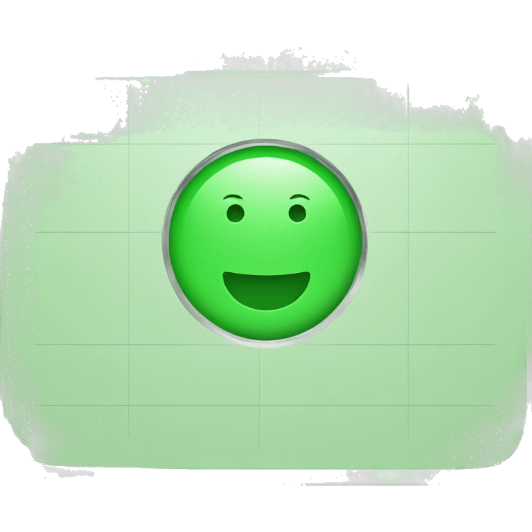 A green circular calendar emoji emoji