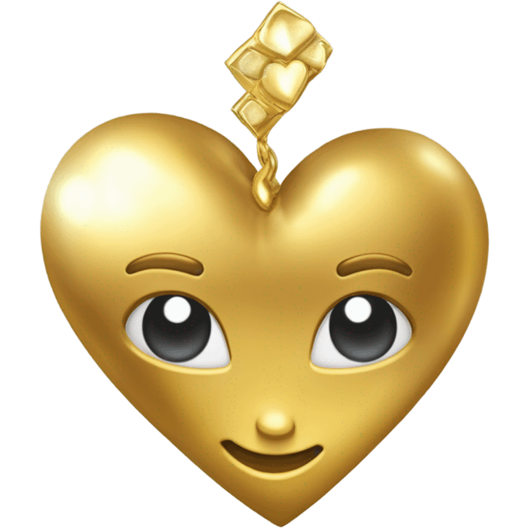 Corazón dorado emoji