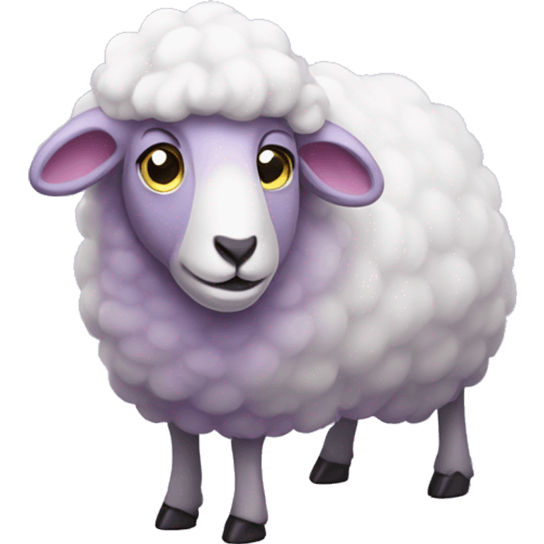 Light purple sheep emoji