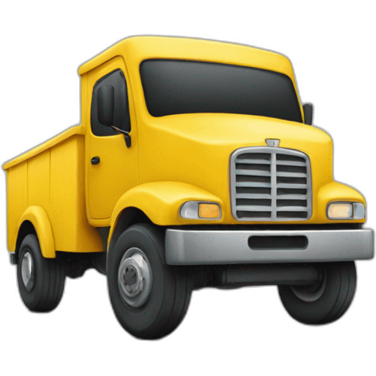 yellow delivery truck emoji