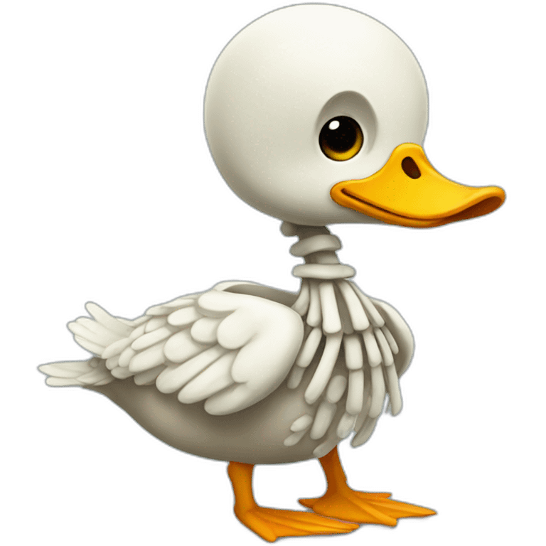 skeleton duck emoji