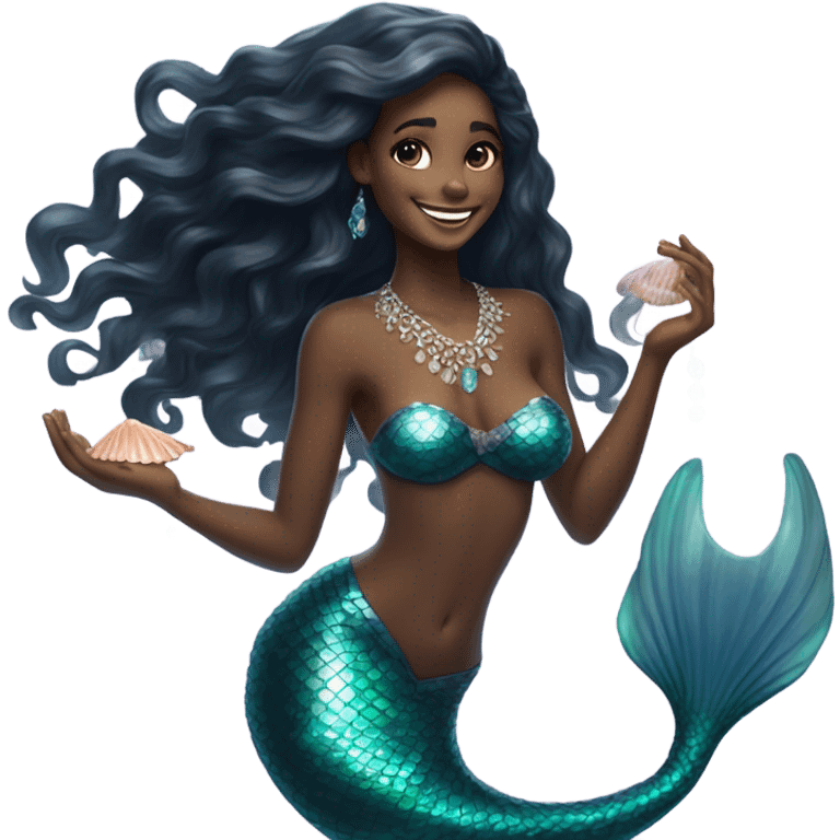 black mermaid  emoji