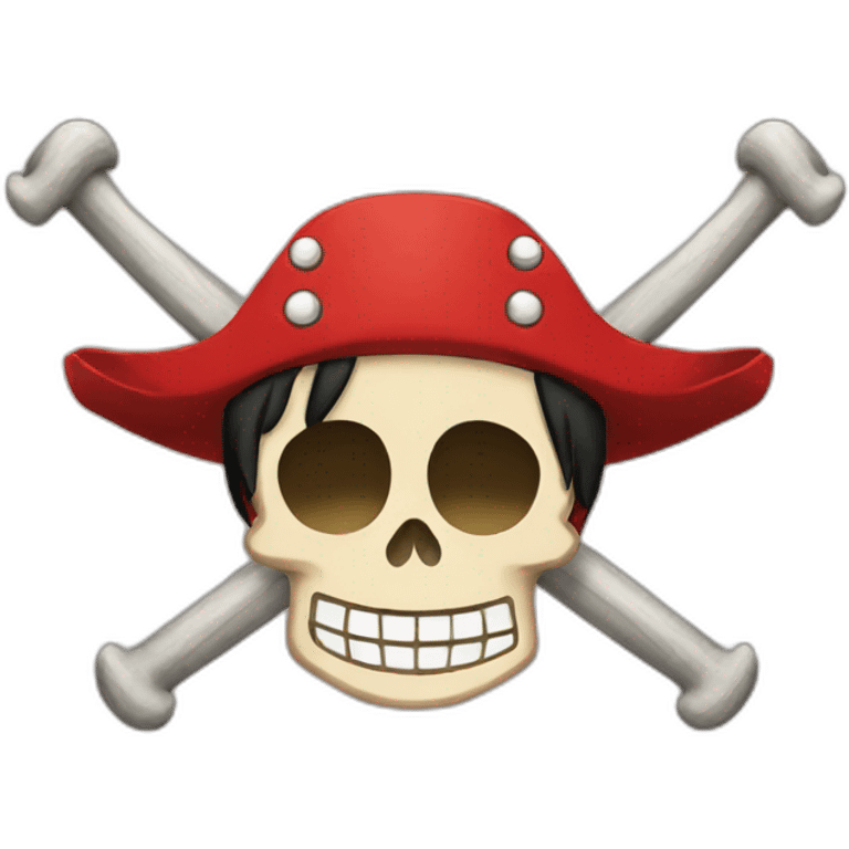 luffy pirate flag emoji