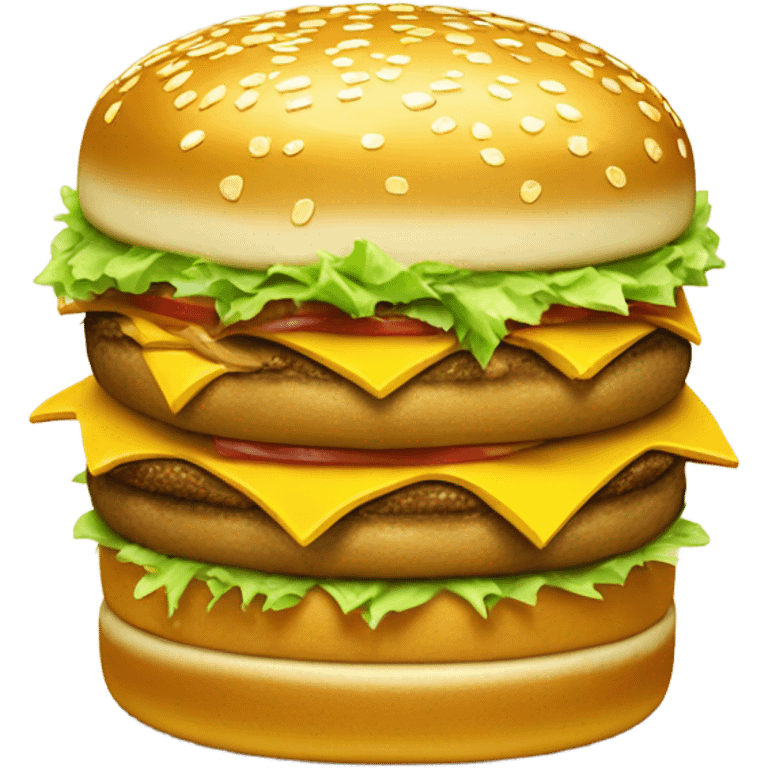 gold bigmac emoji