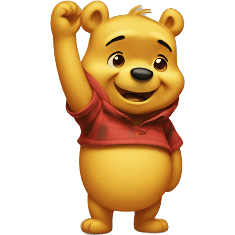 Scared Winnie the Pooh emoji