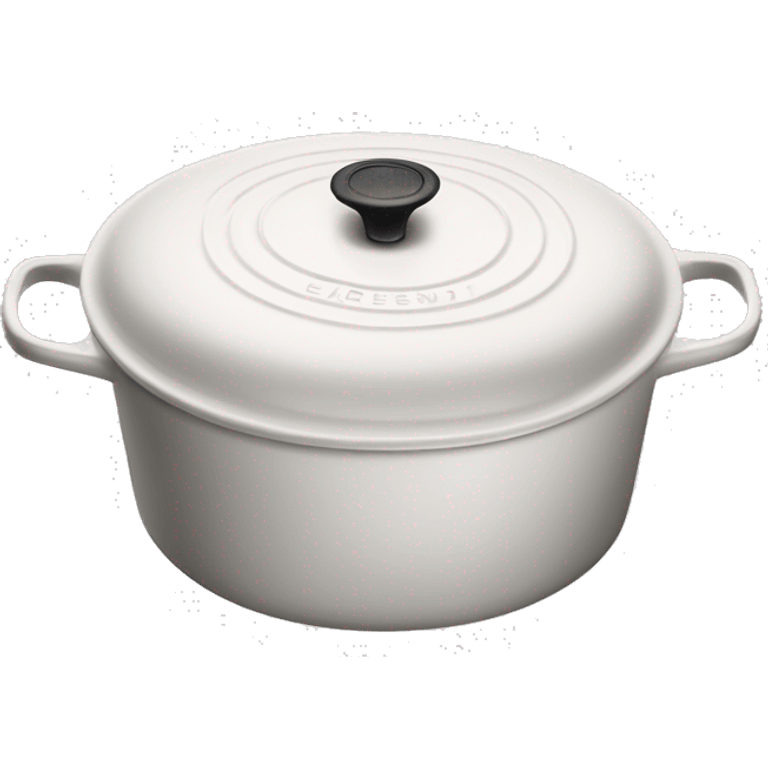 white le creuset dutch oven emoji