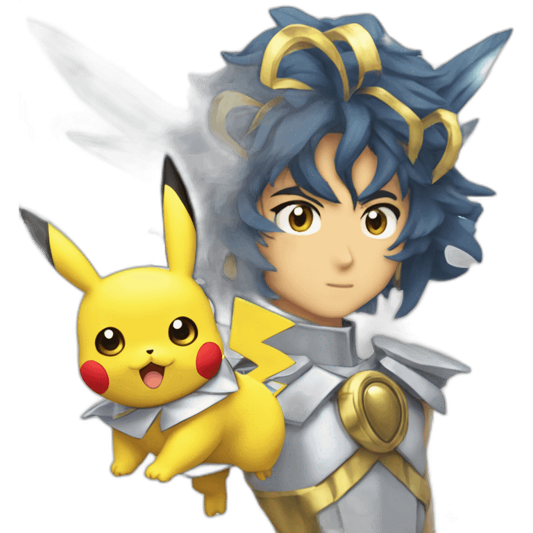 Pikachu saint seiya emoji