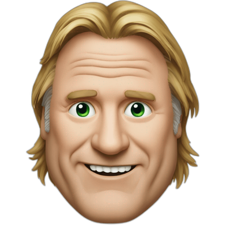 Depardieu with rabbit teeth emoji