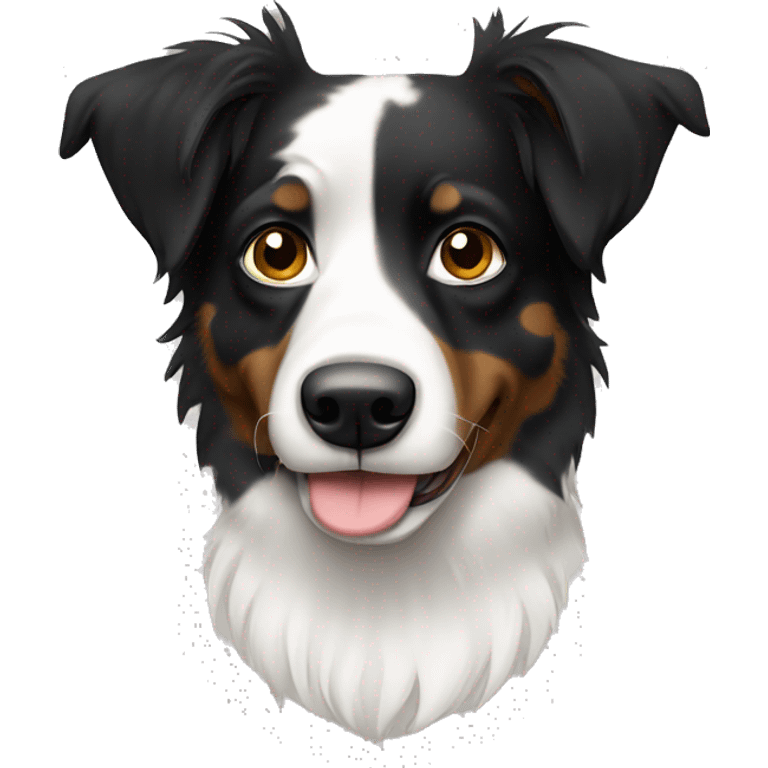 White and black Aussie  emoji