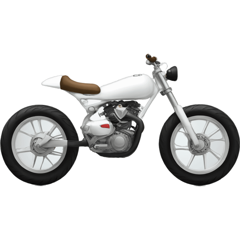 WHITE CUSTOM BIKE emoji