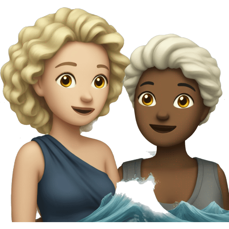 sea and women emoji