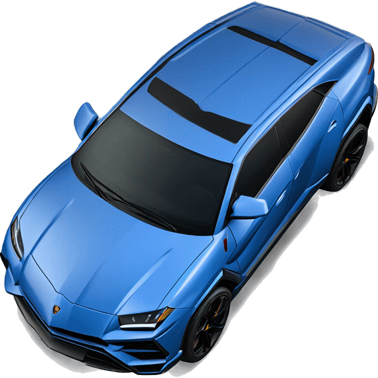 blue Lamborghini urus emoji