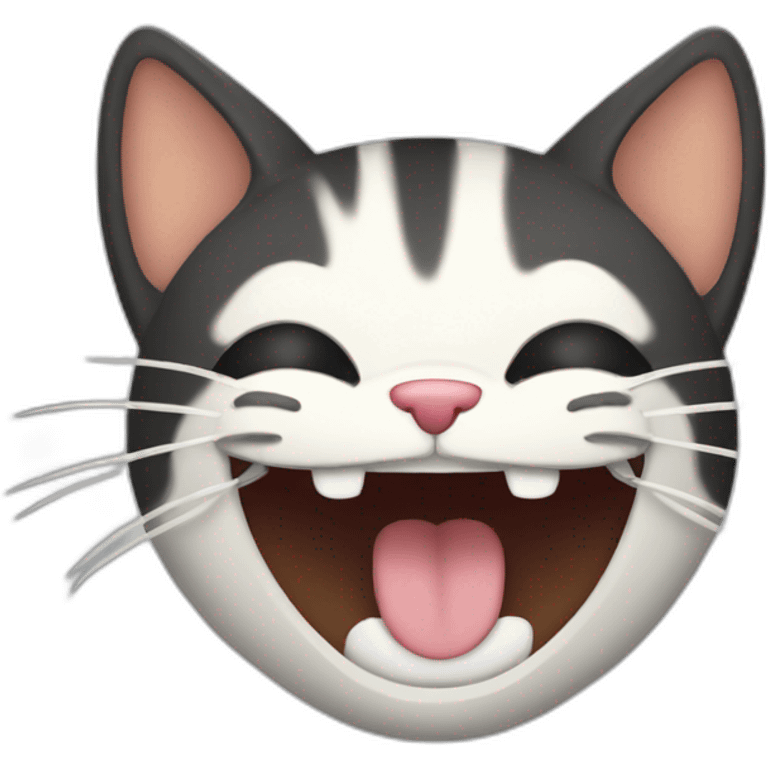 Gato riendo emoji