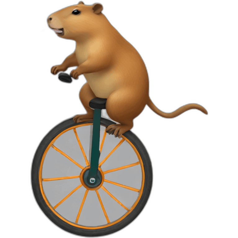 capybara on a unicycle emoji