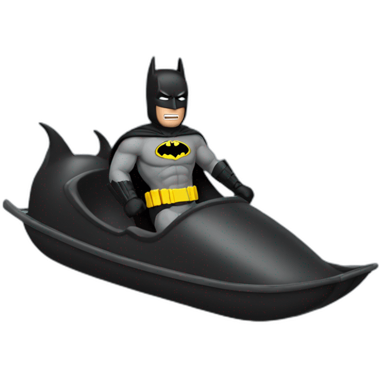 Batman qui fait du toboggan emoji