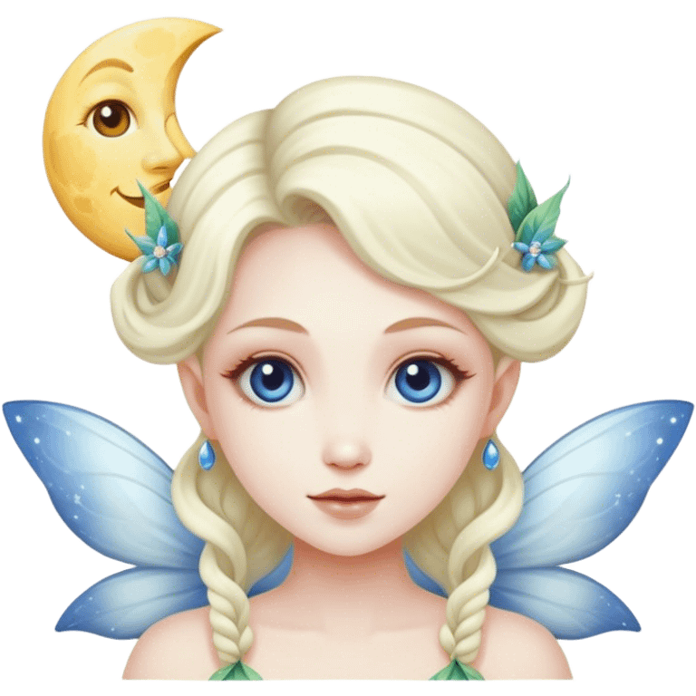 a moon fairy emoji