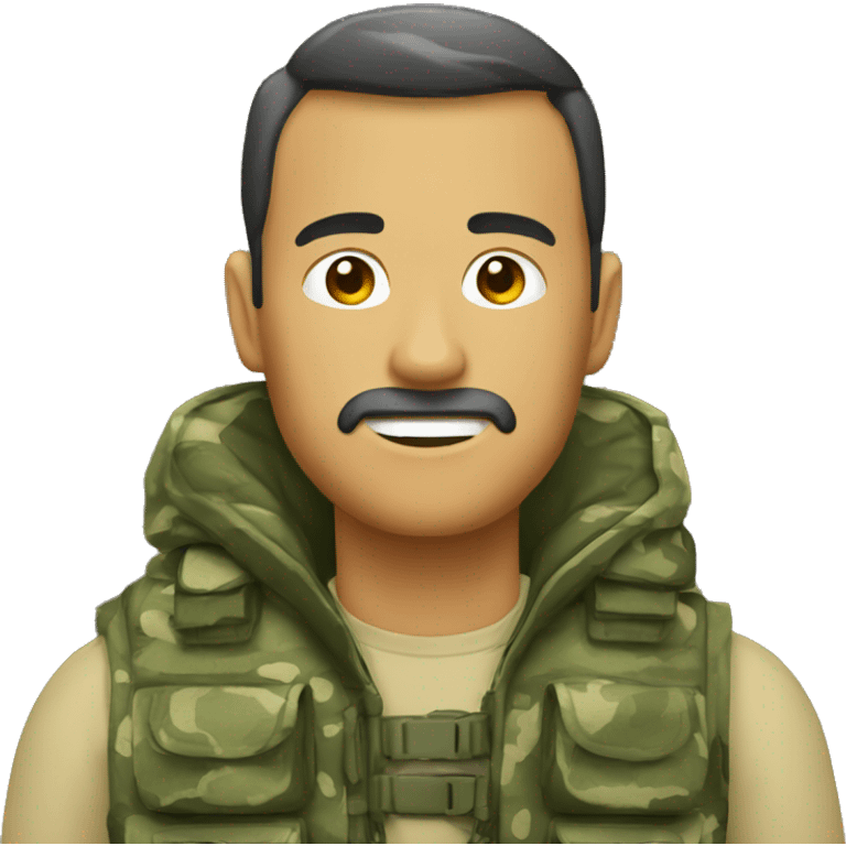 Chaleco camuflajeado emoji