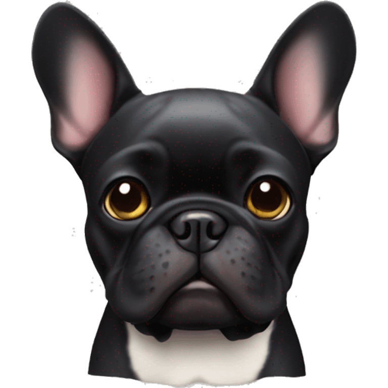 black french bulldog  emoji