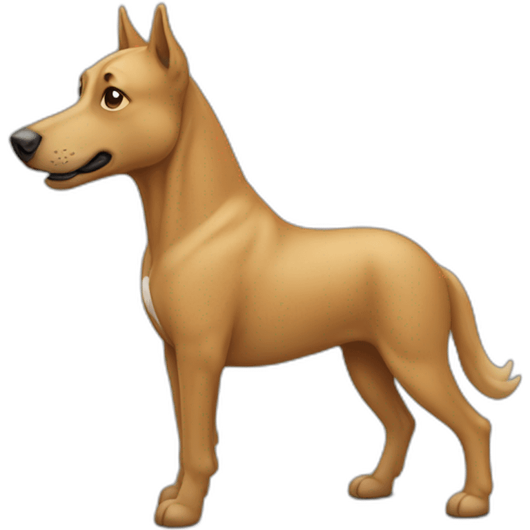 Un chien qui baise un cheval emoji