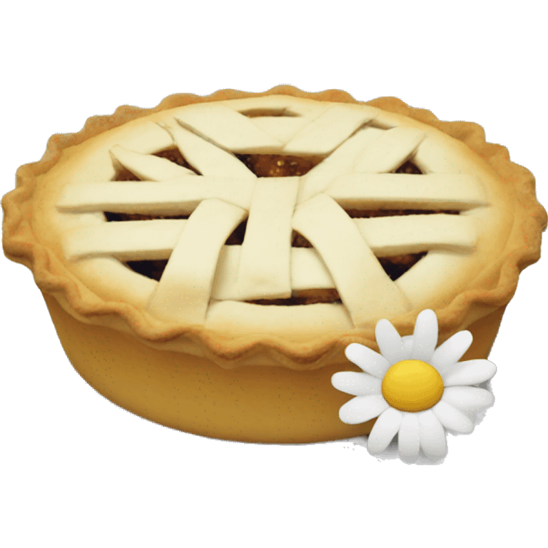 pie and daisies emoji