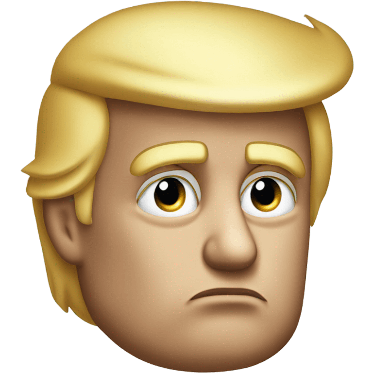 trump not thinking  emoji