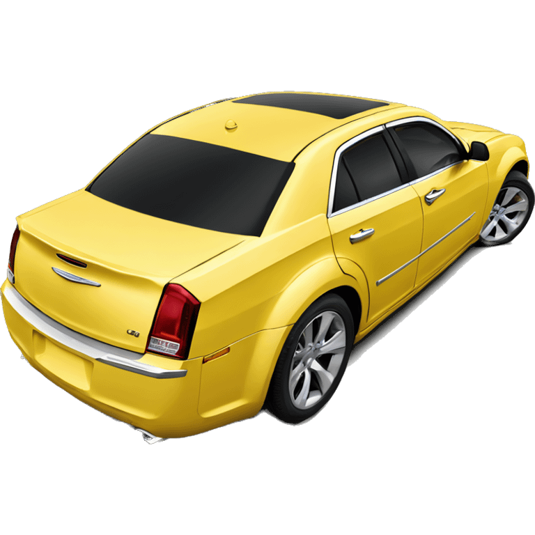 Yellow chrysler 300c emoji