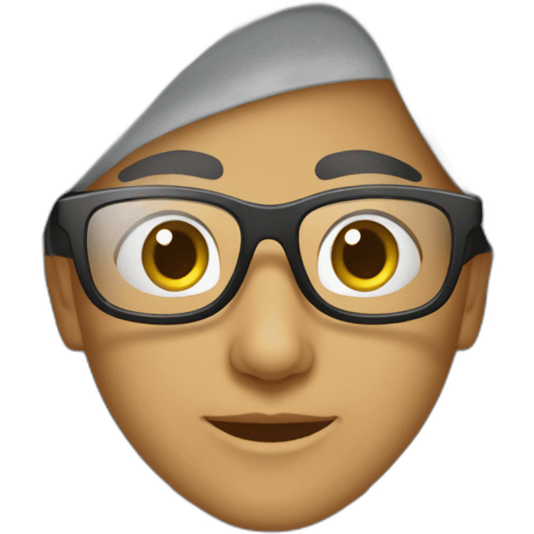 jeune arabe avec des lunettes emoji