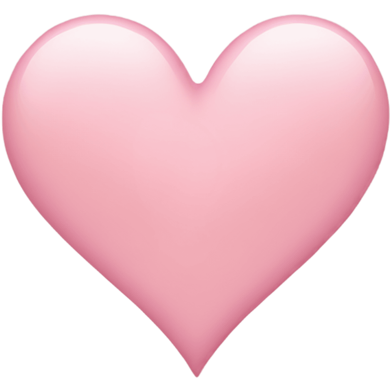 Cute light pink heart emoji