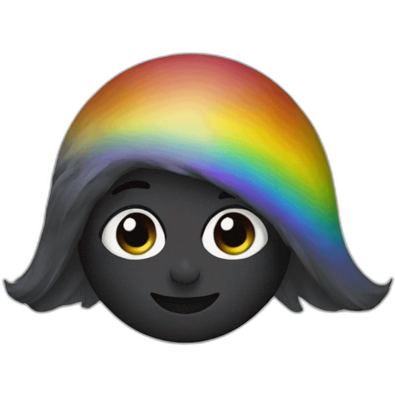 Black rainbow emoji