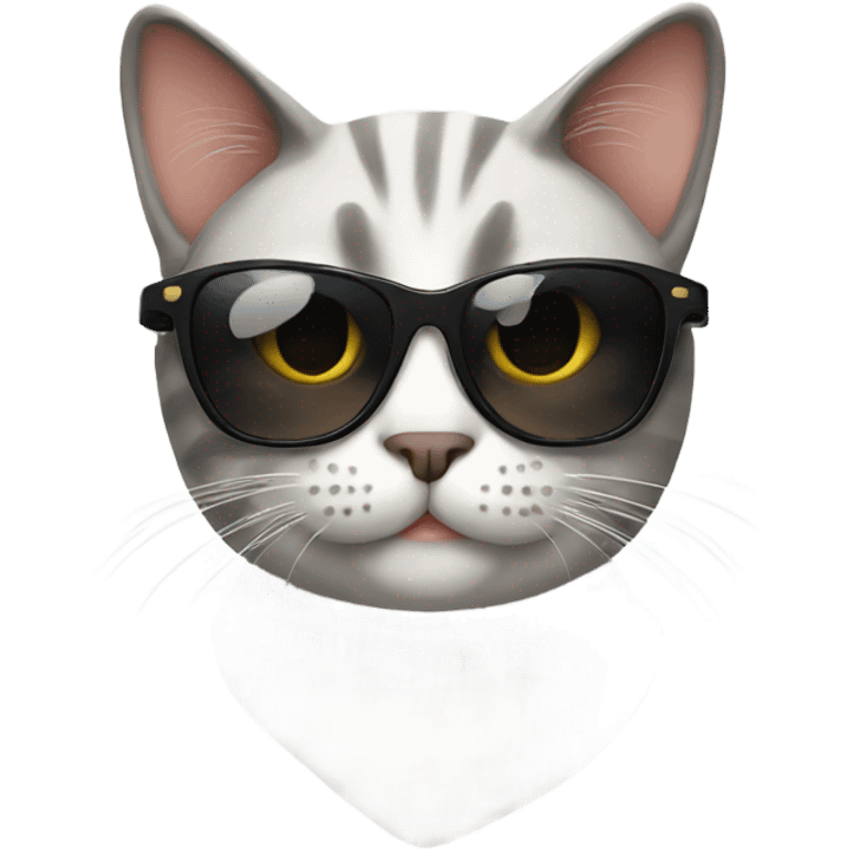 Cat with sunglasses emoji