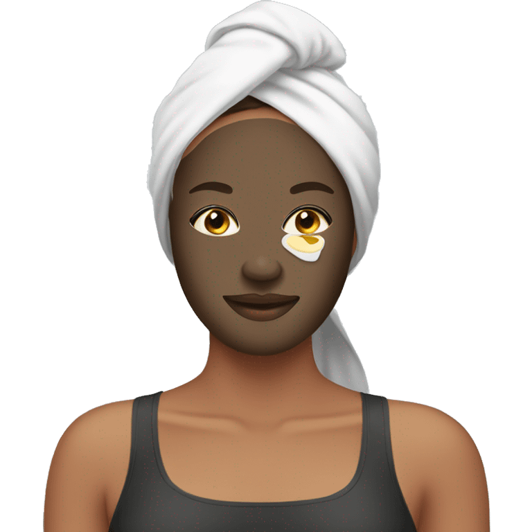 sheet mask self care emoji