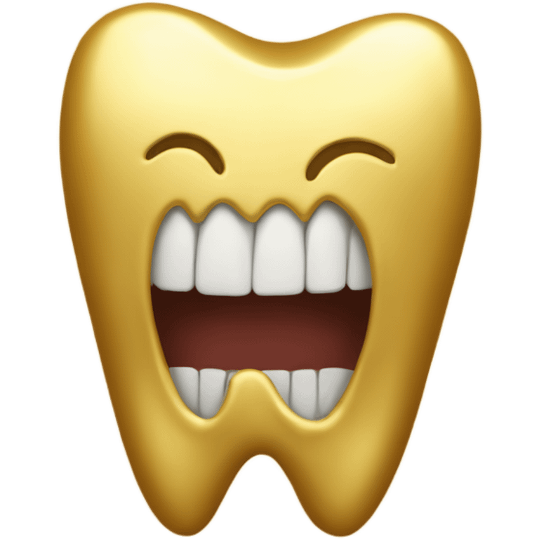 Gold tooth emoji emoji