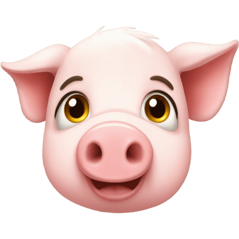 frierendes schwein emoji