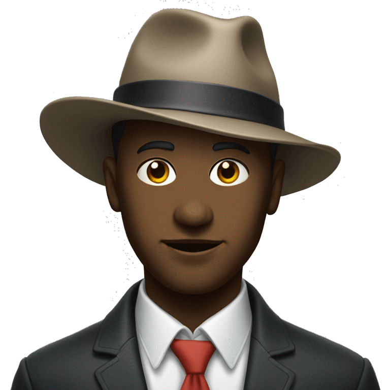 portrait of a male figure with hat on emoji