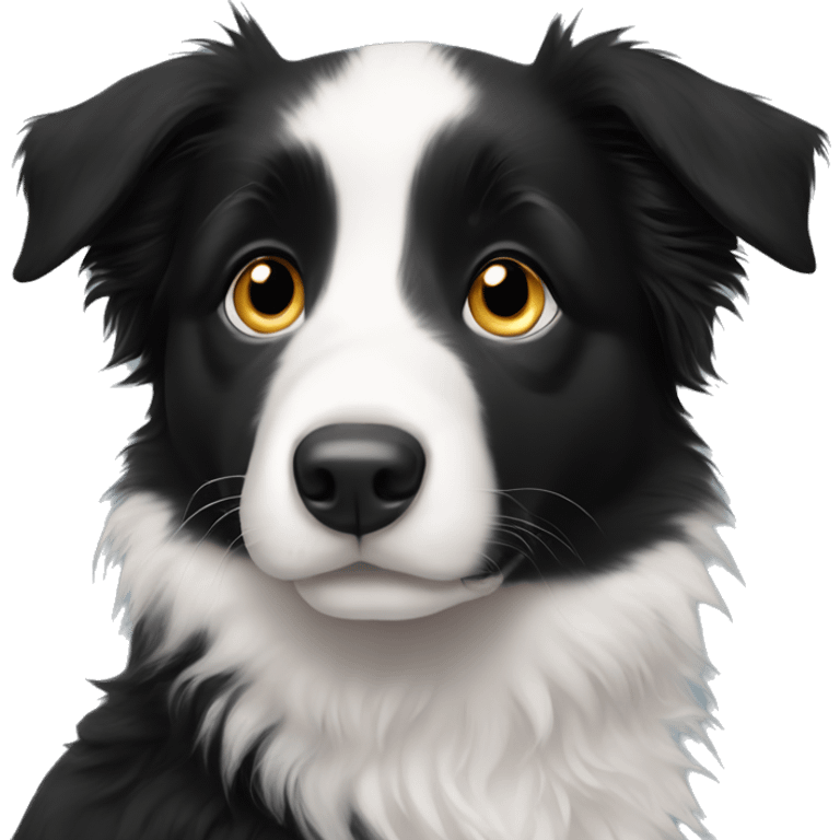 Border collie puppy eyes emoji