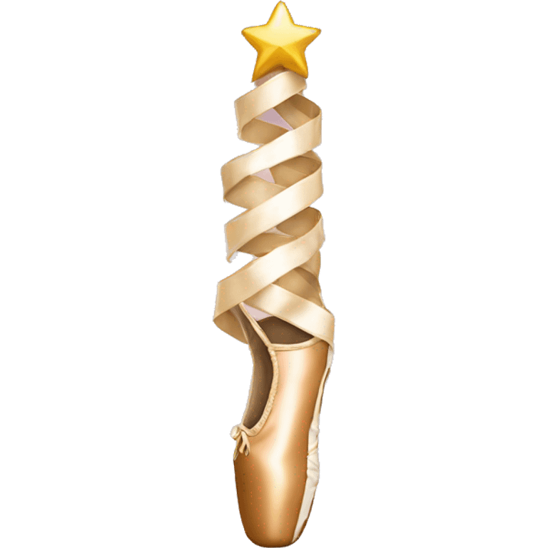 Pointe shoe Christmas tree emoji