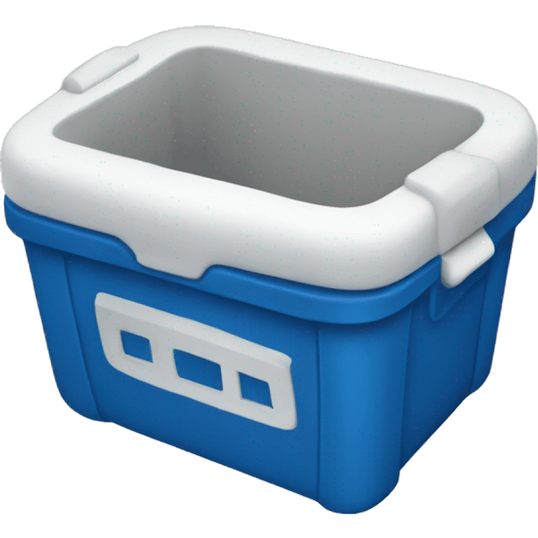 A blue and white esky  emoji