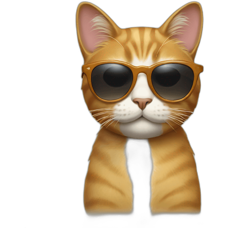 Cat with sunglasses emoji